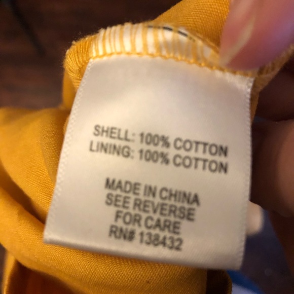 Mustard Yellow ModCloth A-Line Button Down Skirt with Pockets, M - Picture 6 of 6